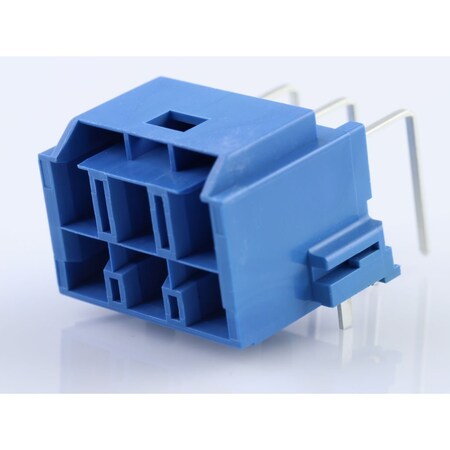 Molex Cp-6.5 Header, 6.50Mm Pitch, Dual Row, Right-Angle, Polarized, Through Hole 2035551016